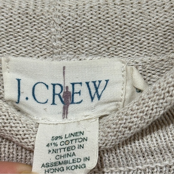 Vintage J. Crew Roll Neck Linen Blend Unisex Sweater - Picture 4 of 7